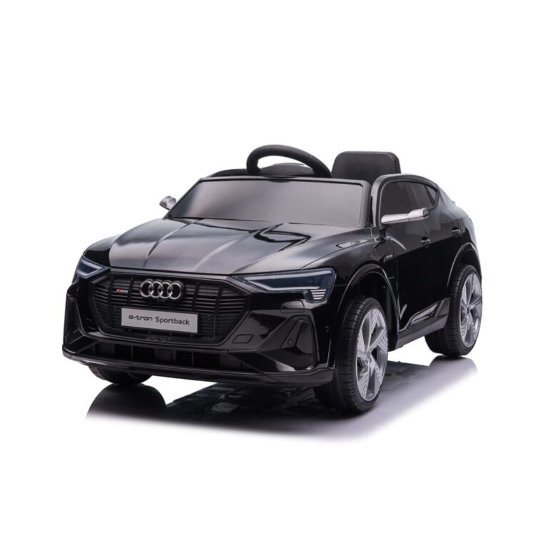 Licencirani auto na akumulator Audi E-TRON Sportback za decu Crni