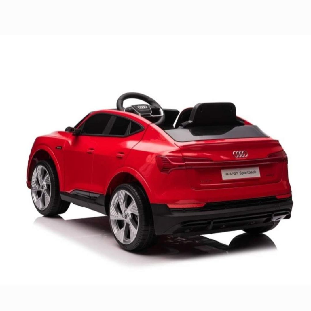 Licencirani auto na akumulator Audi E-TRON Sportback za decu Crveni.