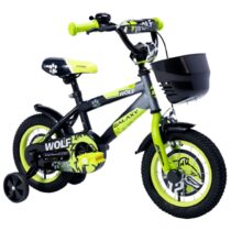 590058 Bicikl dečiji GALAXY WOLF 12 crnasivaneon zelena