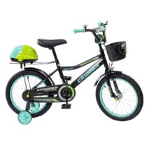 724-16” Deciji bicikl sa pomocnim tockovima ”Crosser” CRNO zelena
