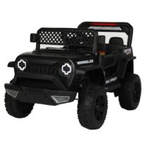 Auto na akumulator Wrangler za decu Crni (12V) SM-25401C