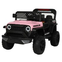 Auto na akumulator Wrangler za decu Rozi (12V) SM-25401R