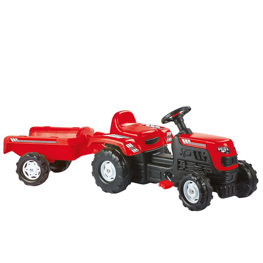 Dečiji Dolu Traktor Ranchero na pedale sa prikolicom