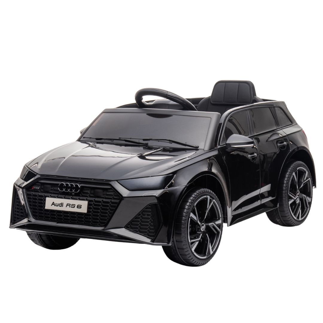 Licencirani Auto na akumulator Audi RS6 za decu Crni