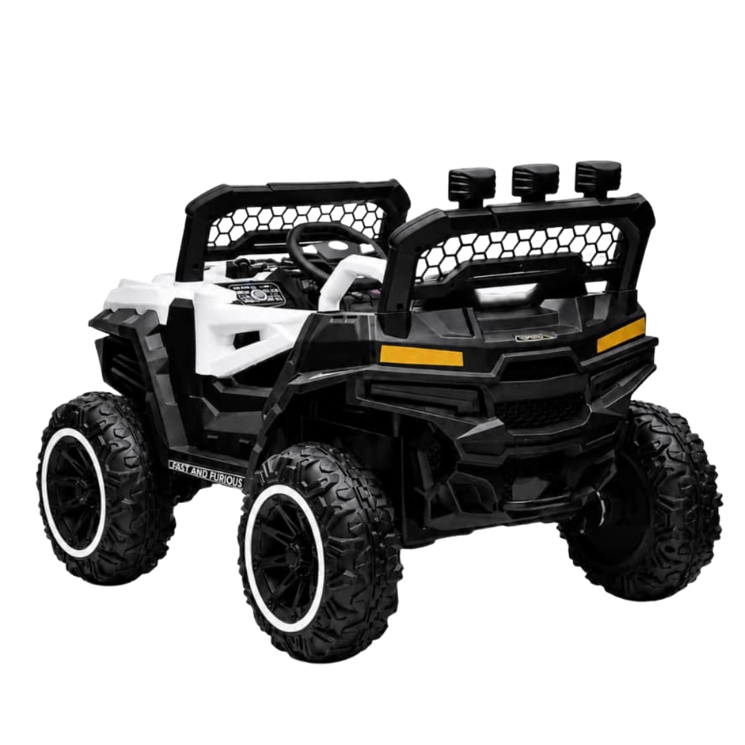 Dečiji džip na akumulator Terenac Beli (12V) SM-24303B.