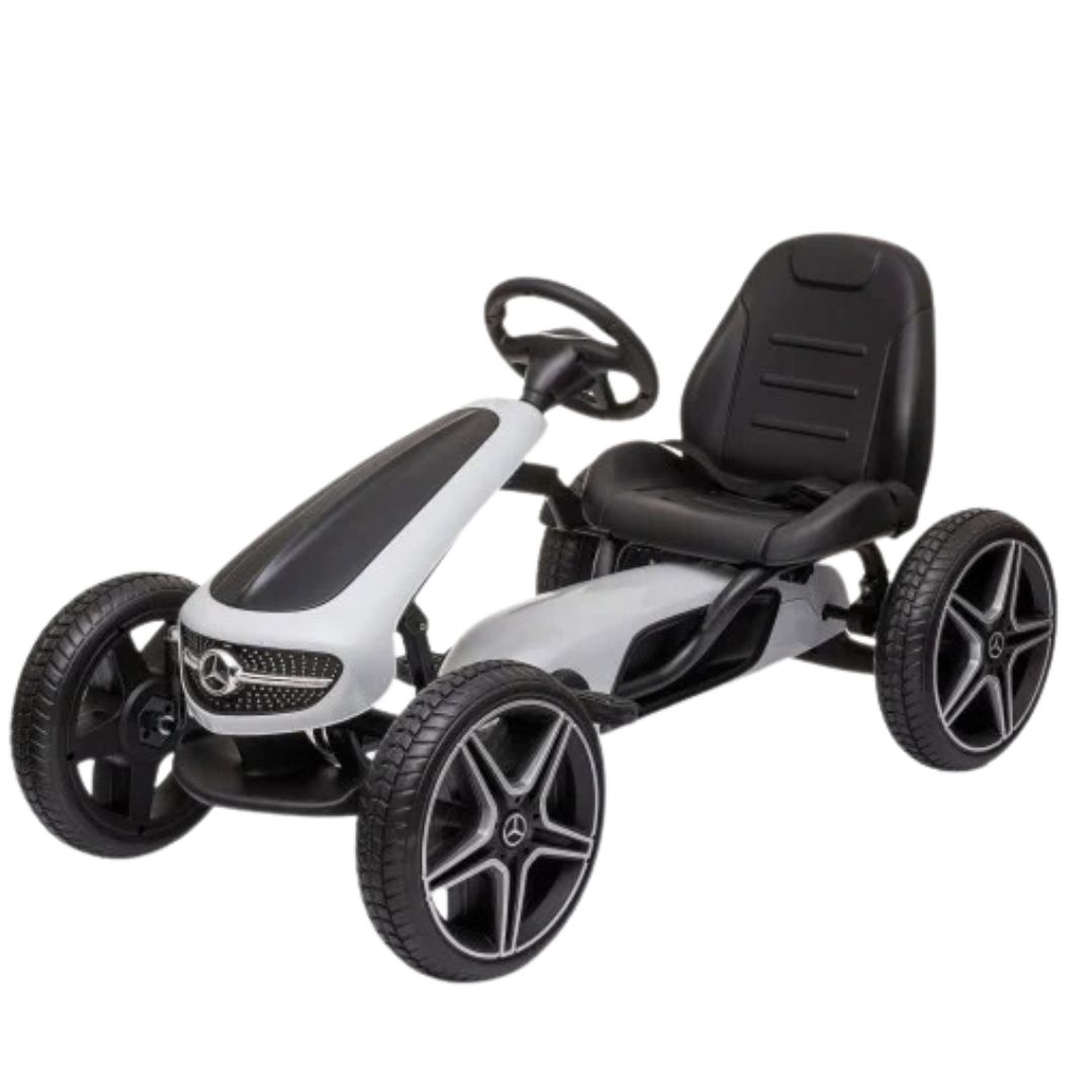 Formula Mercedes na pedale za decu Bela